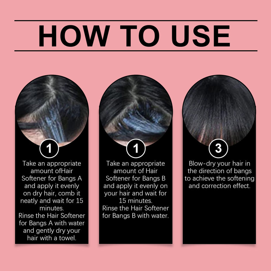 Bangs Hair Softener Cream for Smooth, Lasting Shape