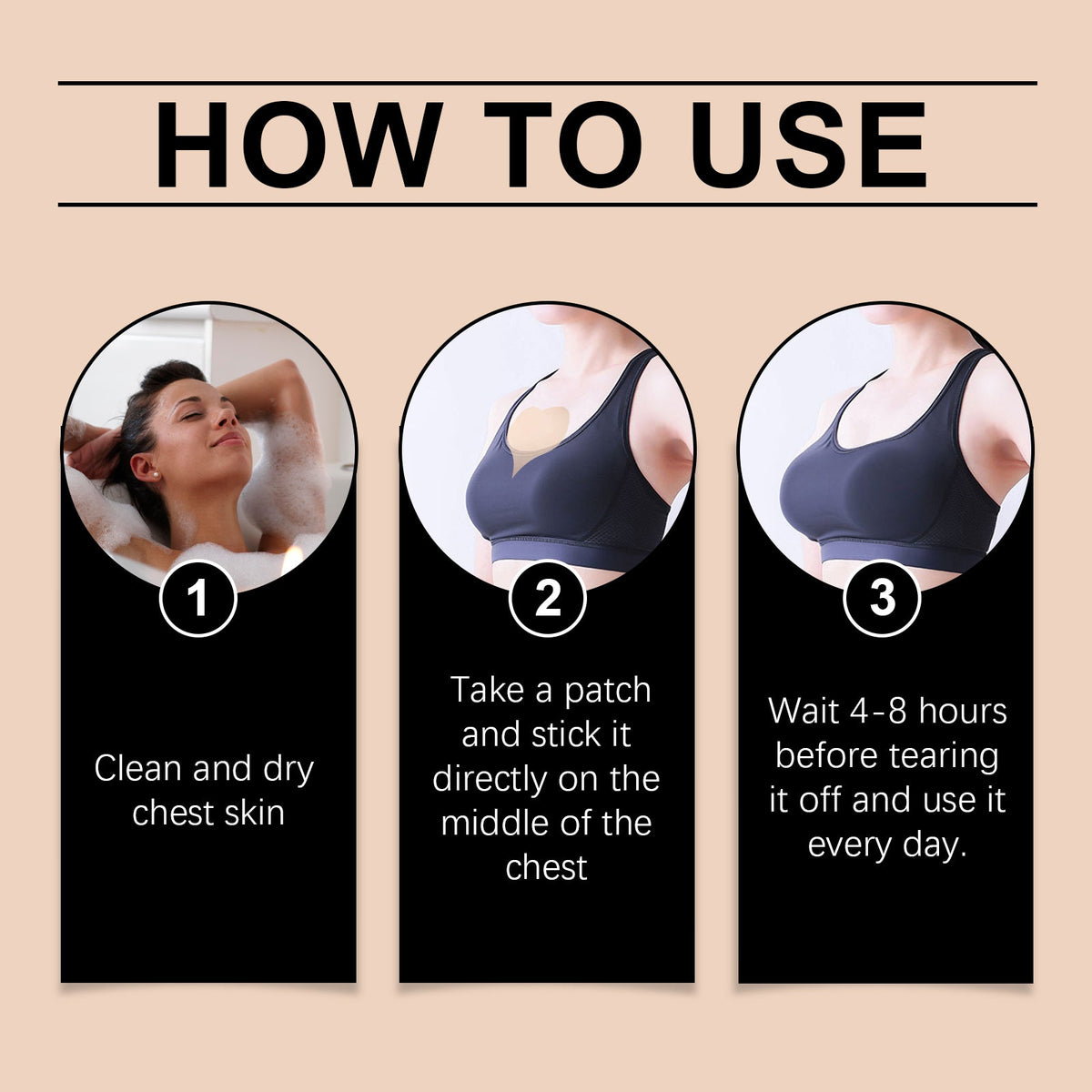 Anti-Wrinkle Chest Patch for Firmer Décolletage Skin