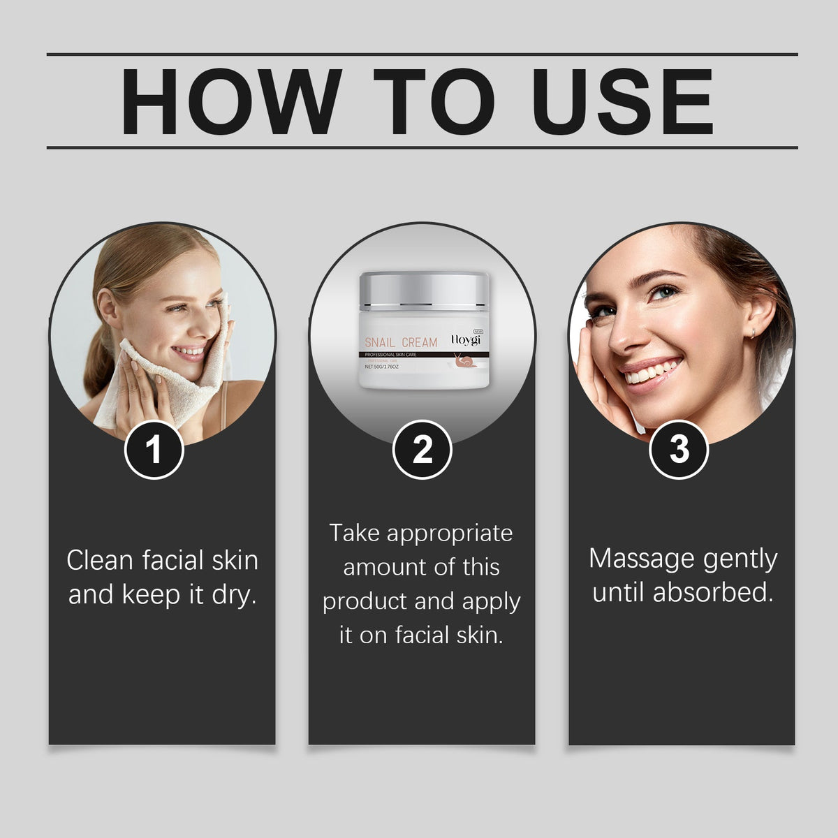 Snail Moisturizing Cream for Dry, Dull Skin Repair