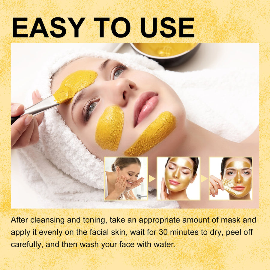 Retinol Gold Mask with Snake Venom Peptides for Fine Lines