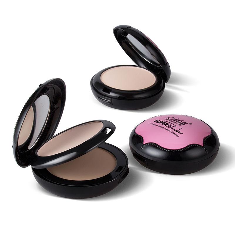 Pressed Powder Compact Makeup for Natural Matte Touch-Ups