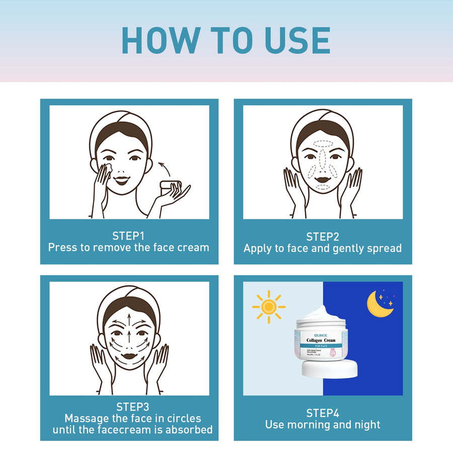 Collagen Anti-Wrinkle Cream for Fine Lines & Firmness