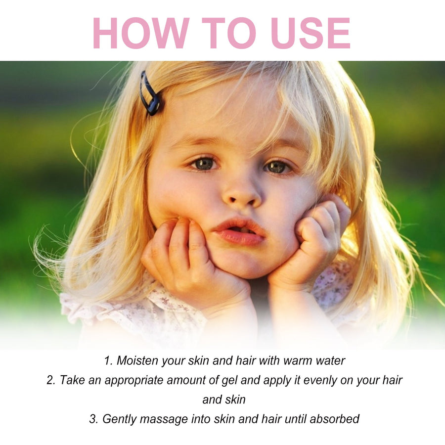 Kids 2-in-1 Shampoo & Shower Gel for Smooth, Clean Hair