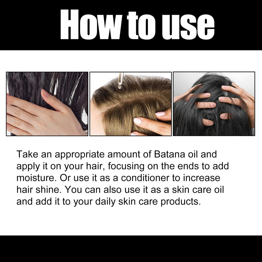 Batana Hair Oil for Smoothing & Nourishing Aging Hair