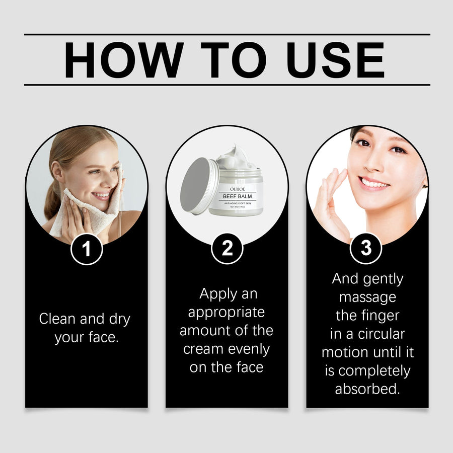 Beef Fat Face Balm for Deep Lines & Dry, Tired Skin