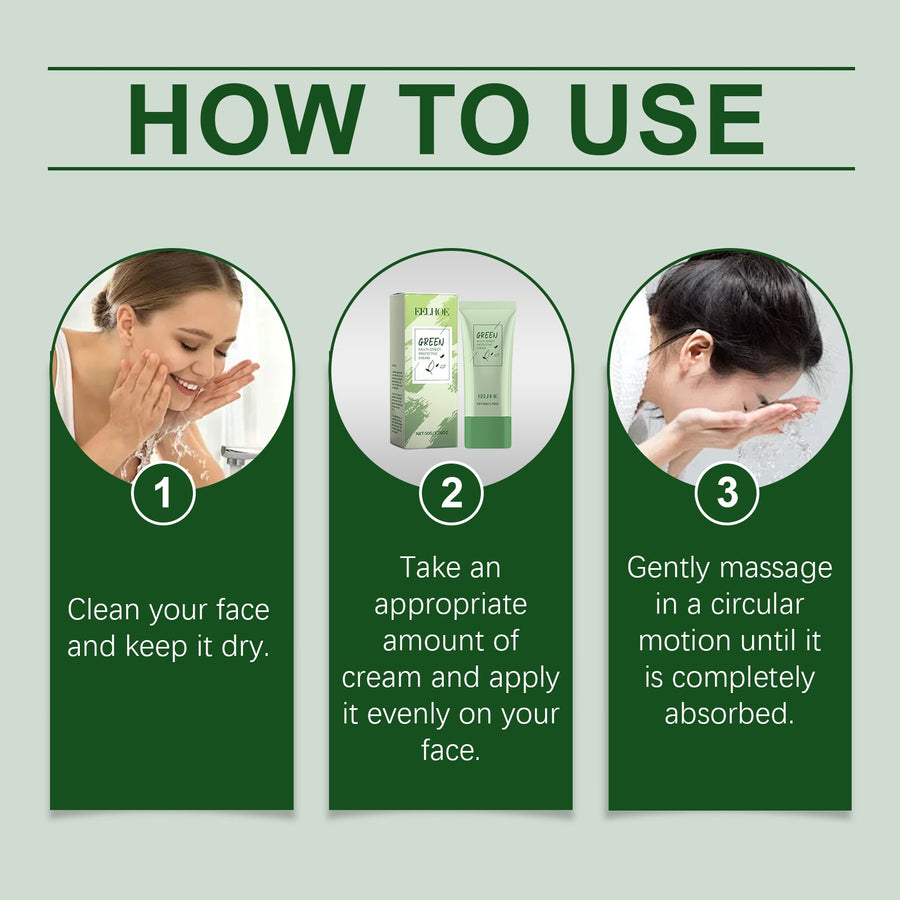 Green Tea Protective Cream for Daily Facial Care