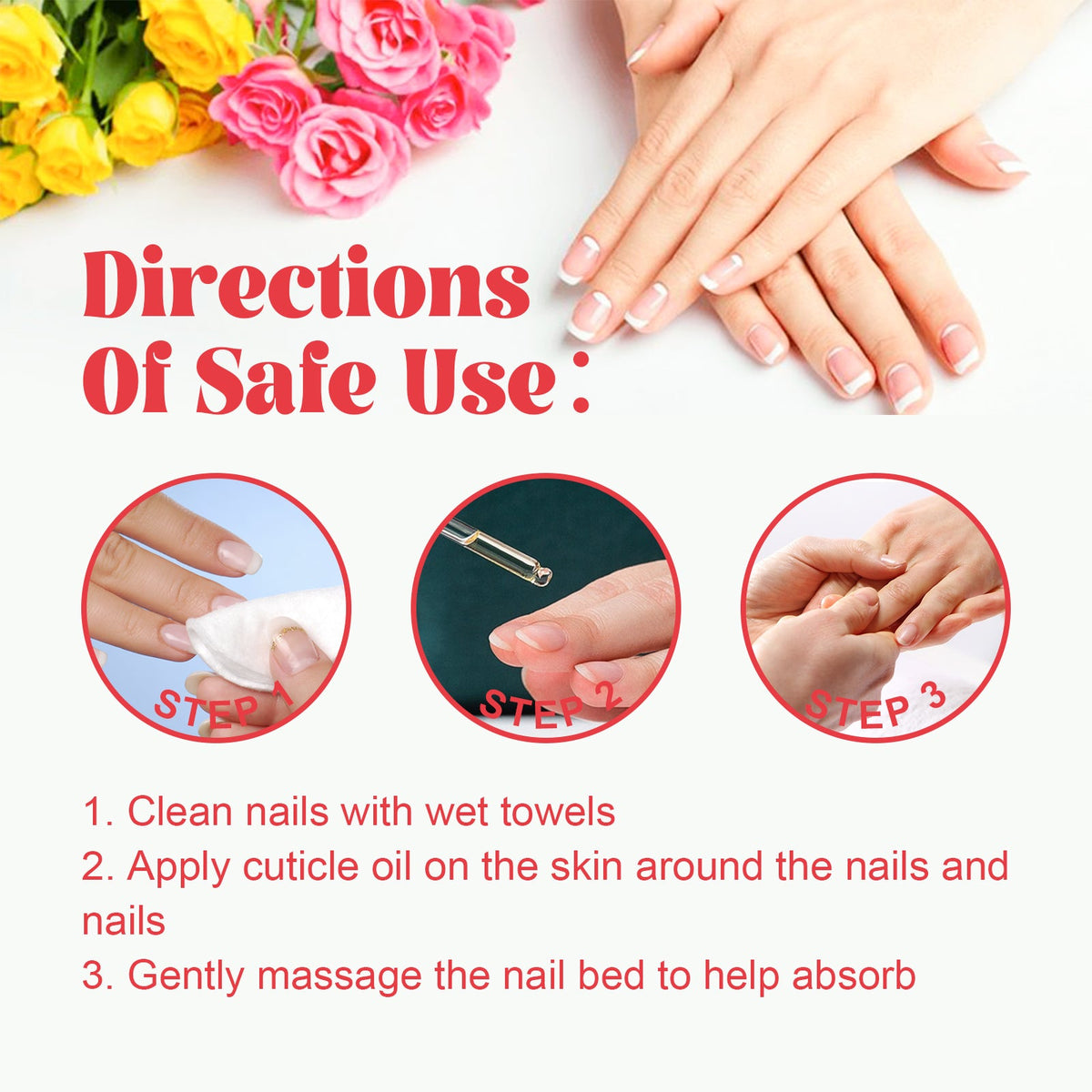 Strawberry Cuticle Oil for Cracking, Brittle Nails