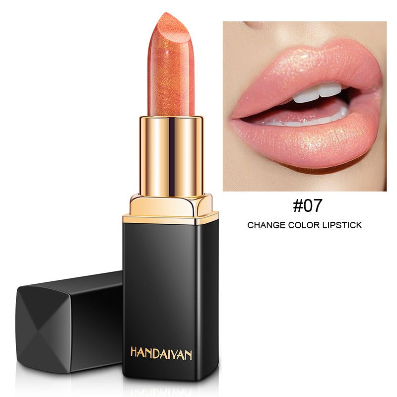 Metallic Lipstick with Pearlescent Color-Shifting Shine