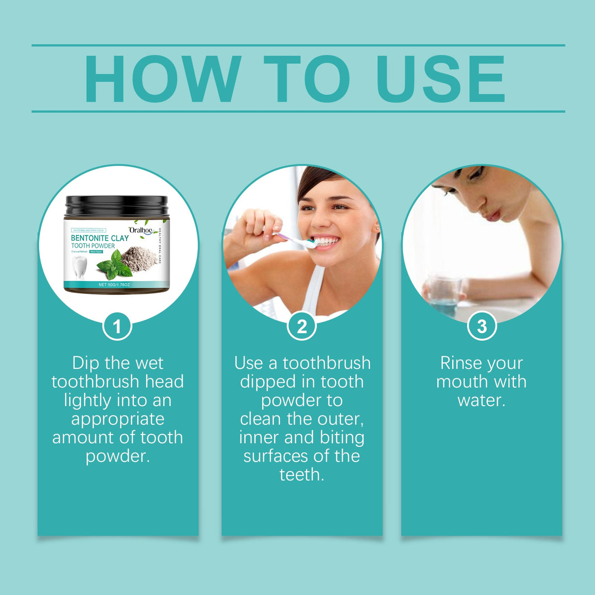 Bentonite Clay Tooth Powder – Natural Whitening & Stain