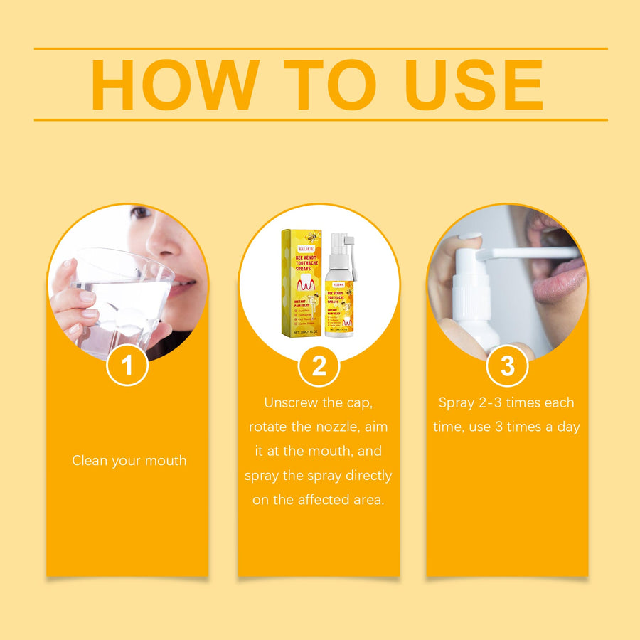 Bee Venom Toothache Spray – Instant Pain & Gum Relief