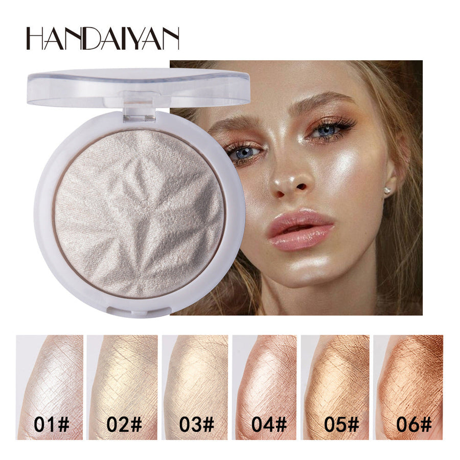 Pressed Highlighter Makeup Powder for Intense Glow