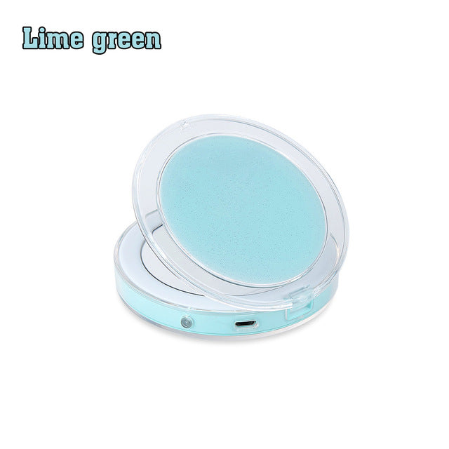 LED Compact Travel Makeup Mirror — Flawless Lighting Anywhere