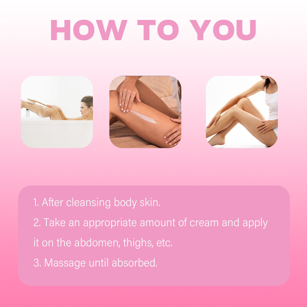 Anti Cellulite Cream for Thighs and Belly Firming