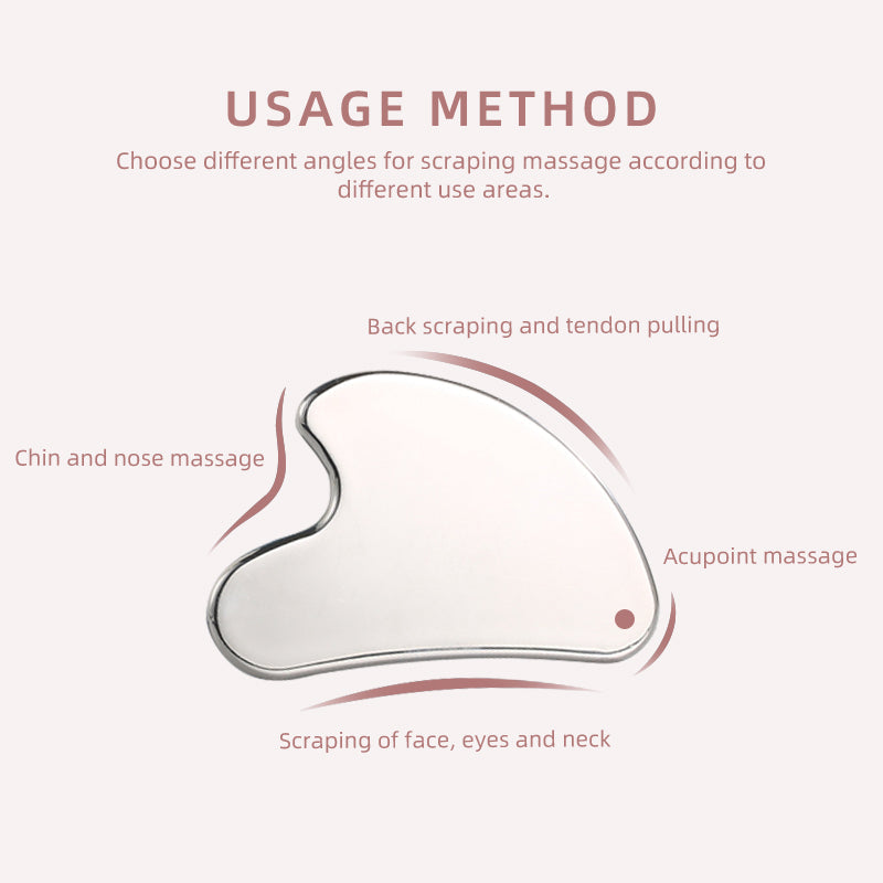 Stainless Steel Gua Sha Tool — Full Body Lymphatic Drainage