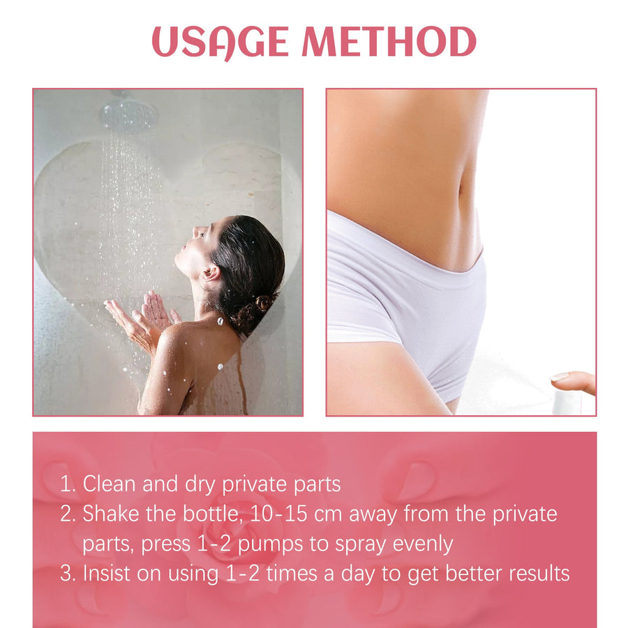 Feminine Deodorant Spray — Relieves Itching & Odor, Gentle