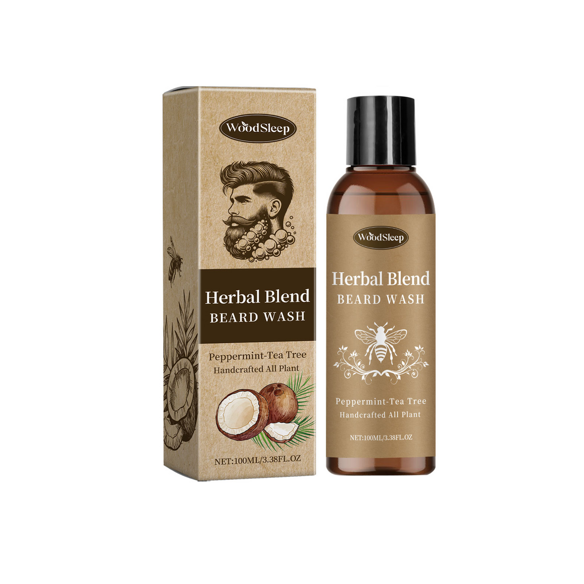 Beard Cleanser for Growth — Herbal Wash for Thicker Facial