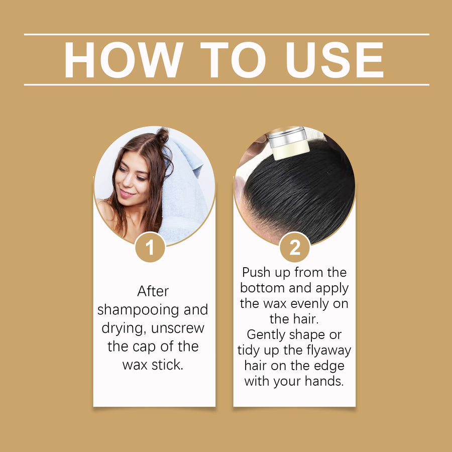 Hair Wax Stick for Smooth Flyaways & Natural Shine