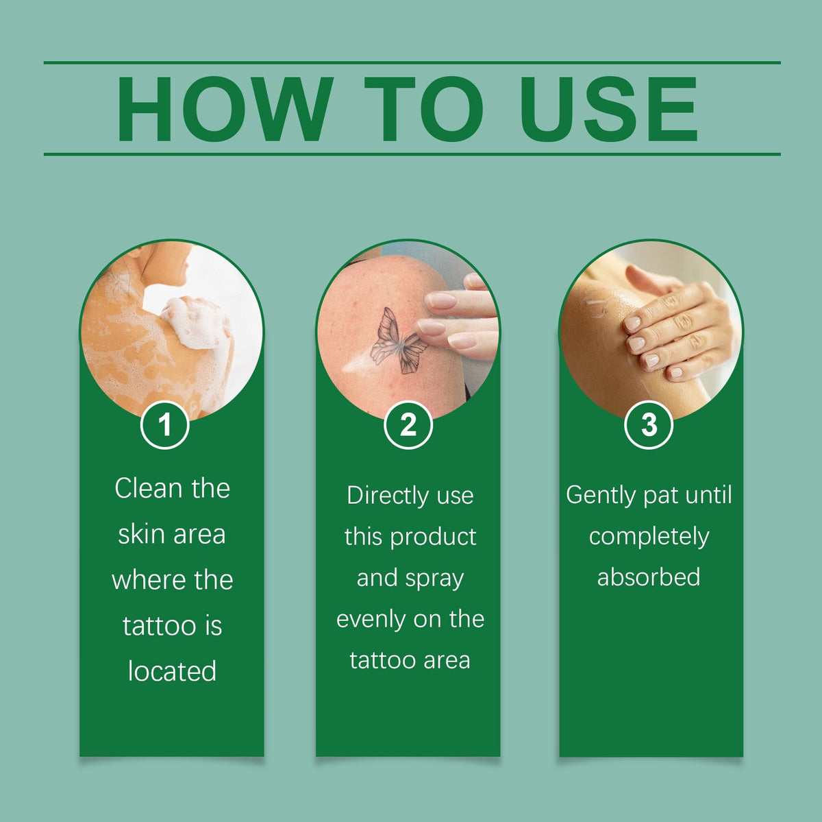 Tattoo Cleaning Spray for Gentle, Moisturized Skin