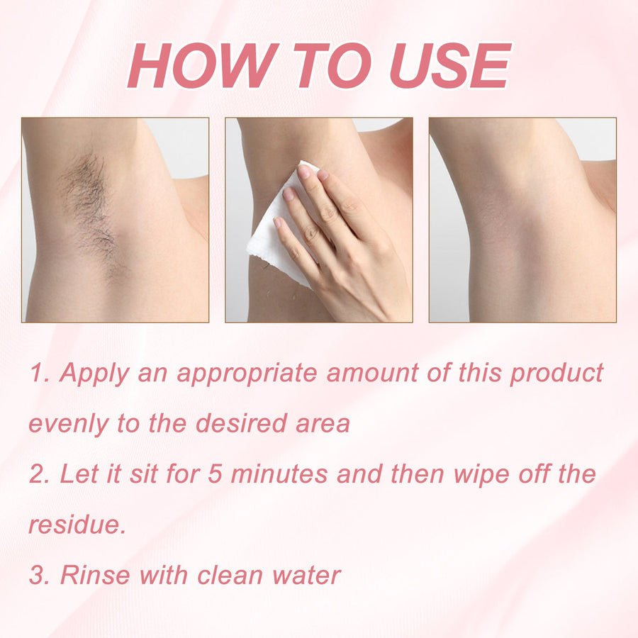 Hair Removal Cream for Face, Lip & Body - No Razor Bumps