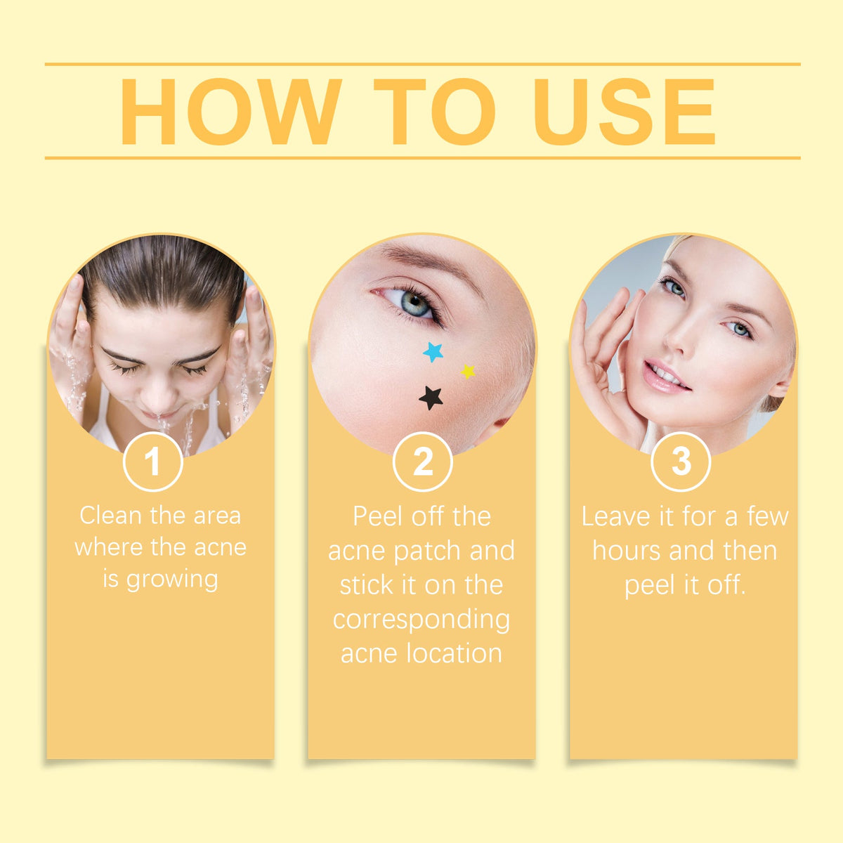 Star-Shaped Acne Patches — Reduce Redness & Swelling