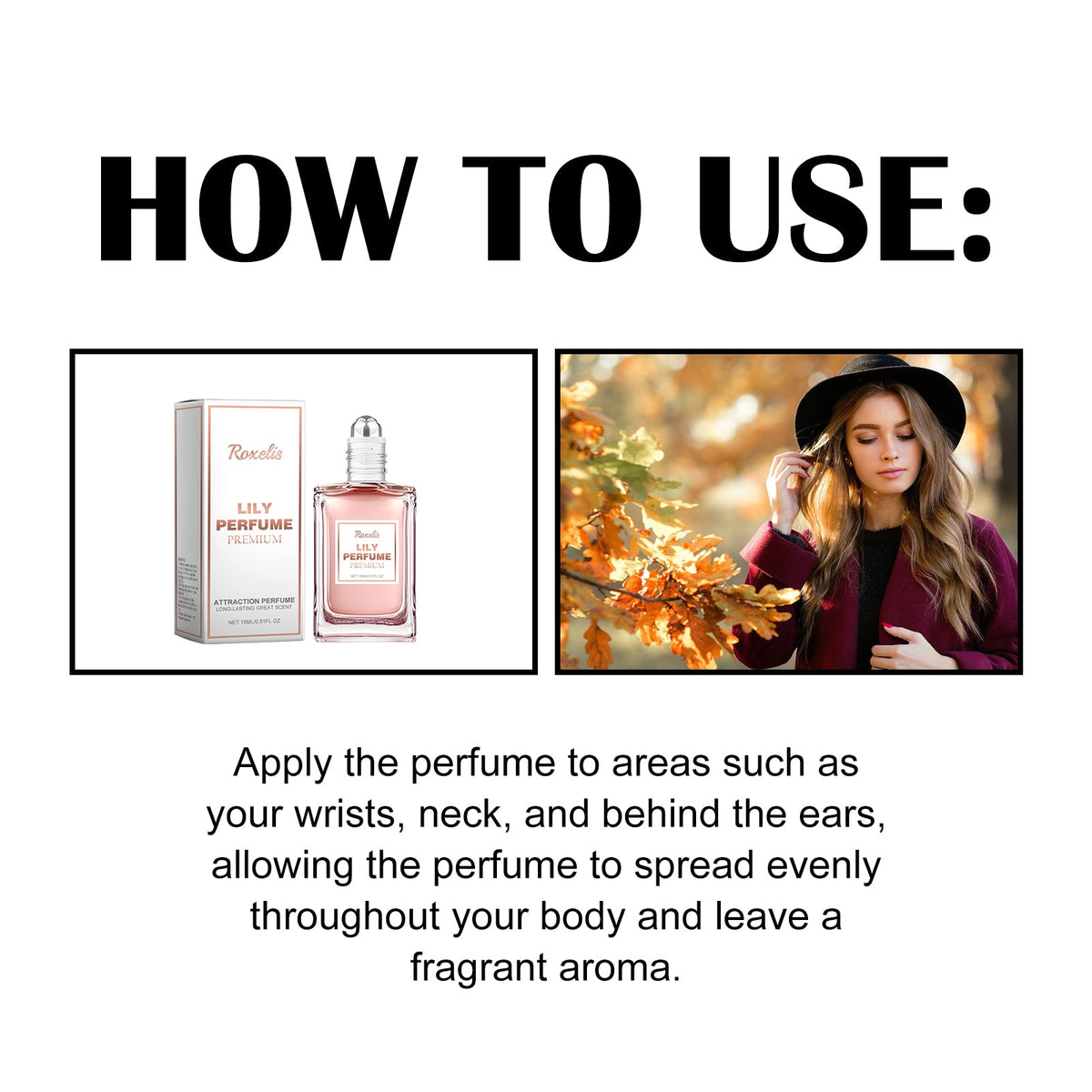 Lily Perfume Rollerball for Long-Lasting Floral Charm