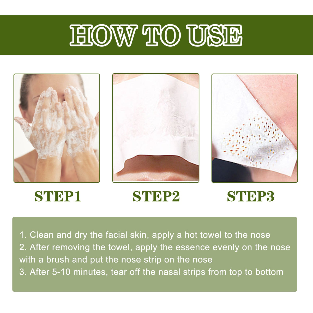 Blackhead Removing Serum & Strip Kit for Clear Pores