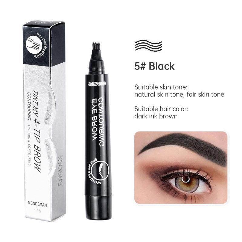 Fork Tip Liquid Eyebrow Pencil for Natural Brows