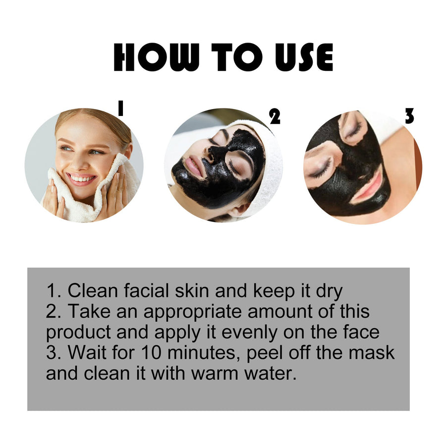 Bamboo Charcoal Peel-Off Mask for Blackheads & Pores