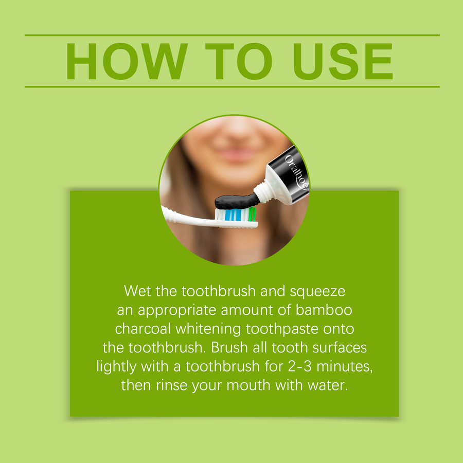 Bamboo Charcoal Toothpaste – Whitening for Sensitive Teeth