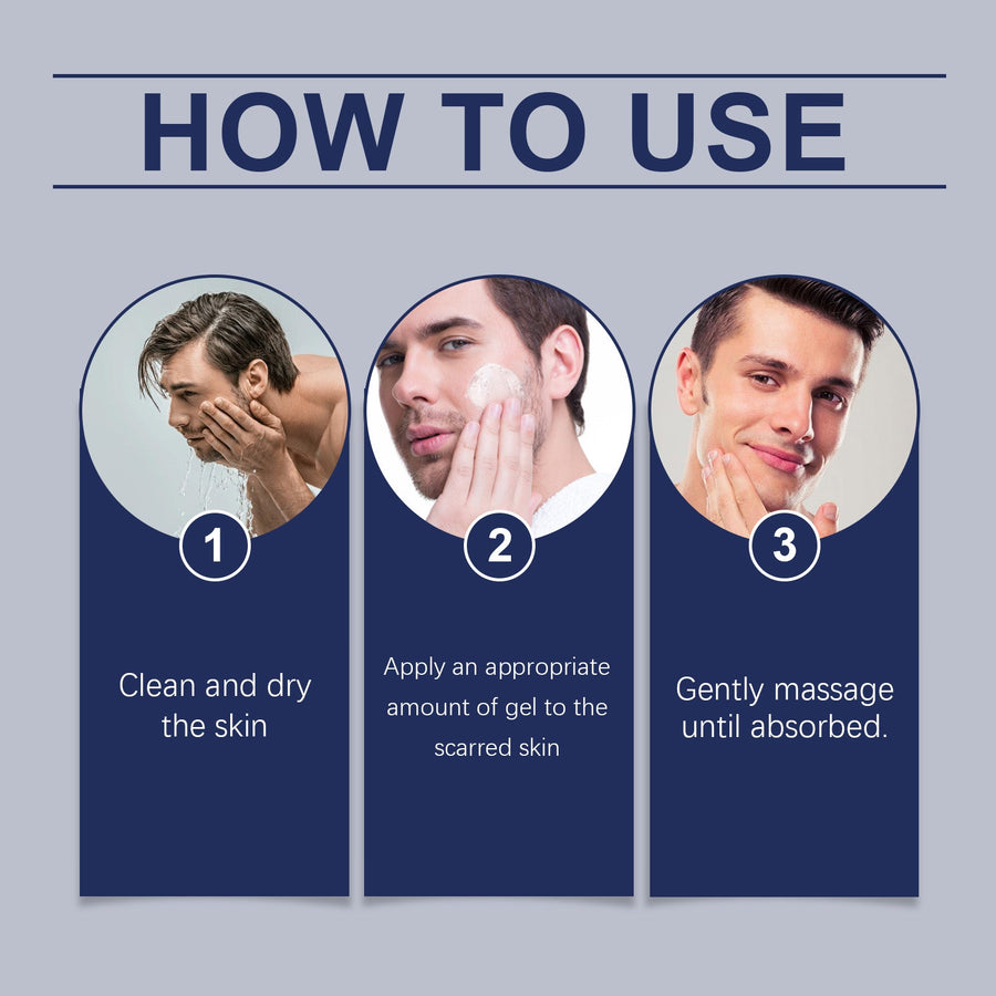 Men's Scar Gel for Smoother, Even-Toned Skin