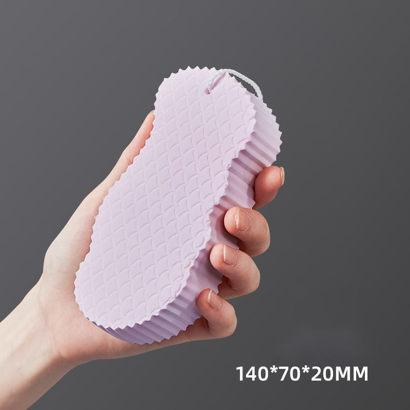 Fish Scale Bath Sponge for Gentle Daily Cleansing
