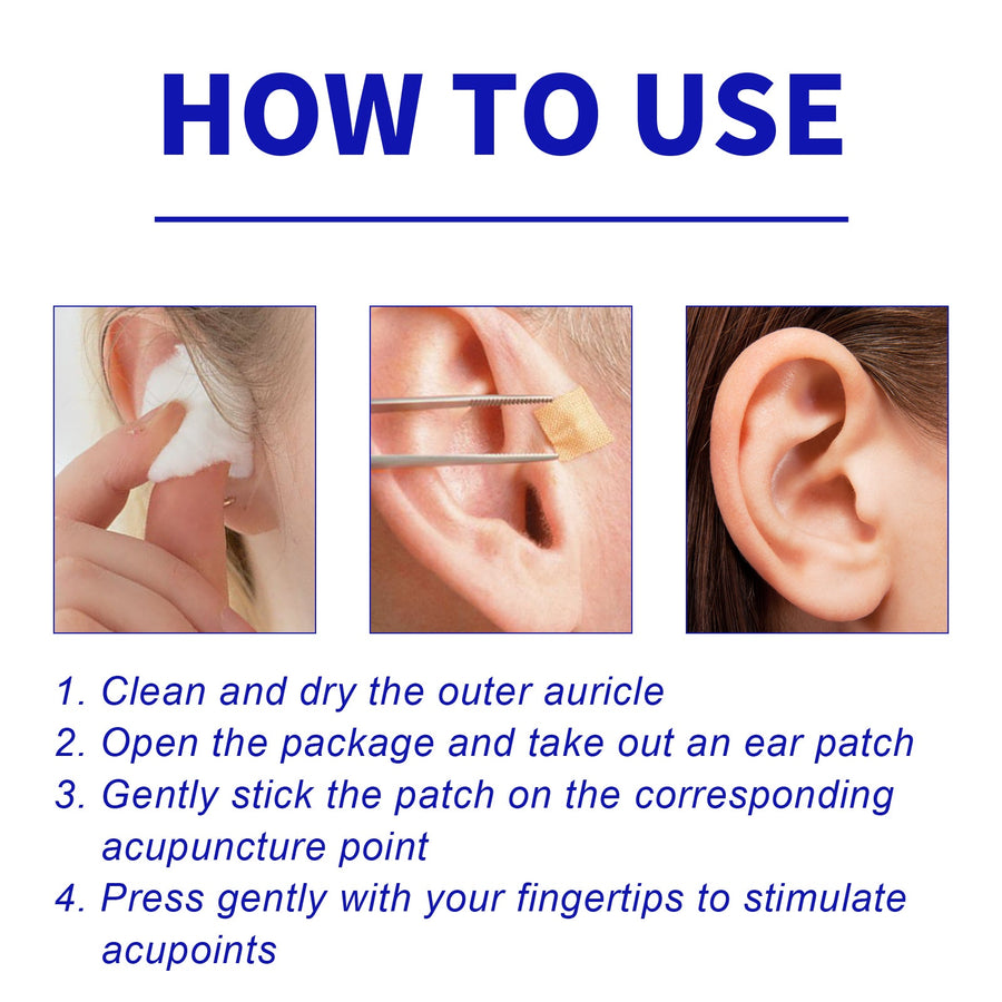 Ear Acupressure Lymphatic Patches – 600 Magnetic Pads