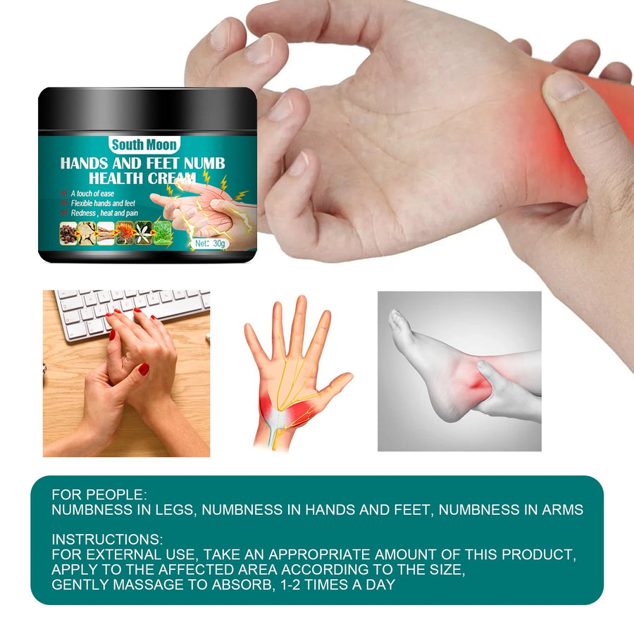 Hand & Foot Numbness Cream — Natural Herbal Relief