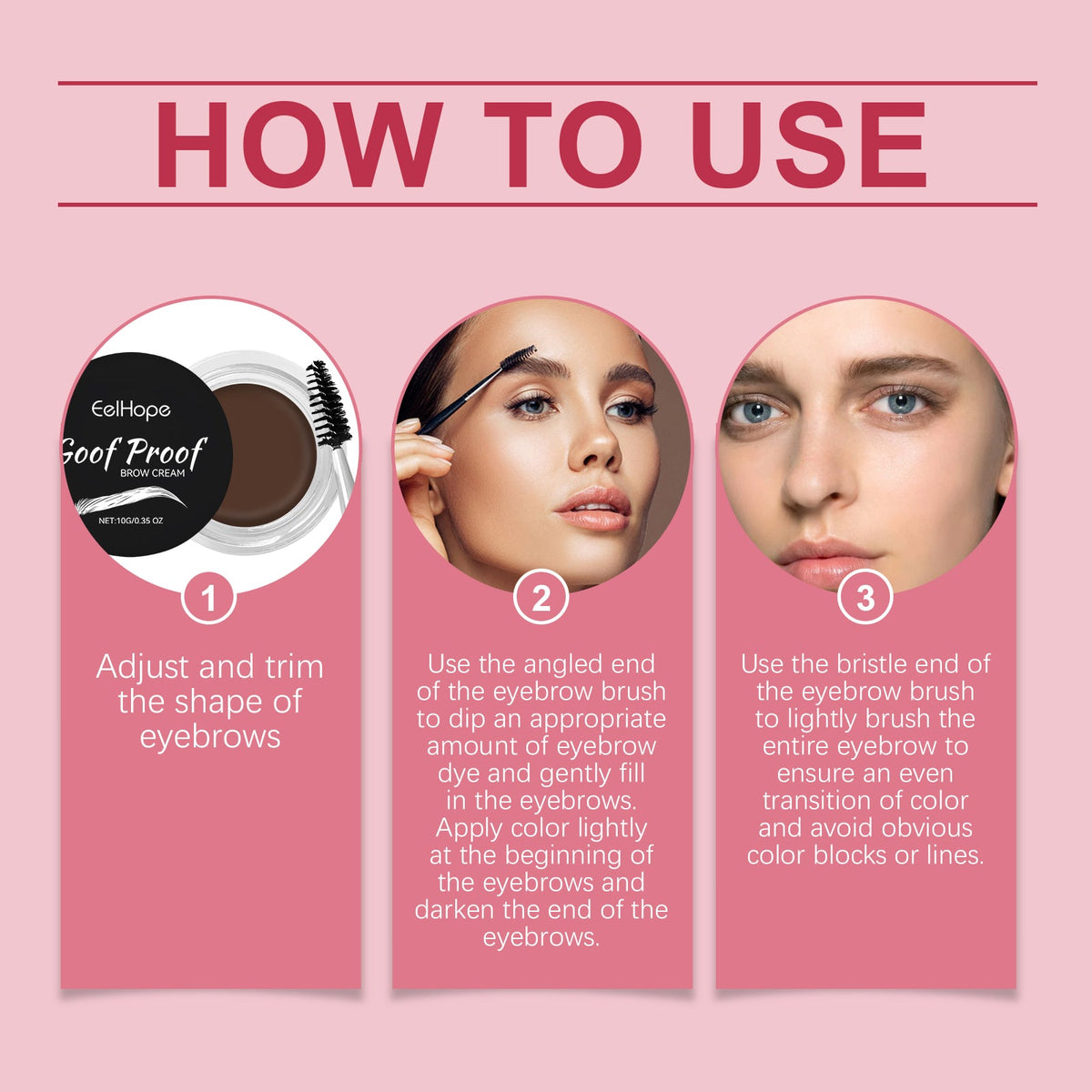 Eyebrow Cream — Waterproof, Smudge-Resistant Definition