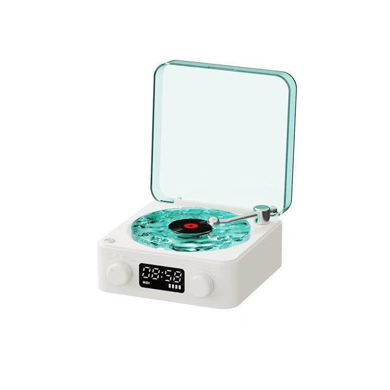 White Noise Retro Bluetooth Speaker — Vinyl Record Design