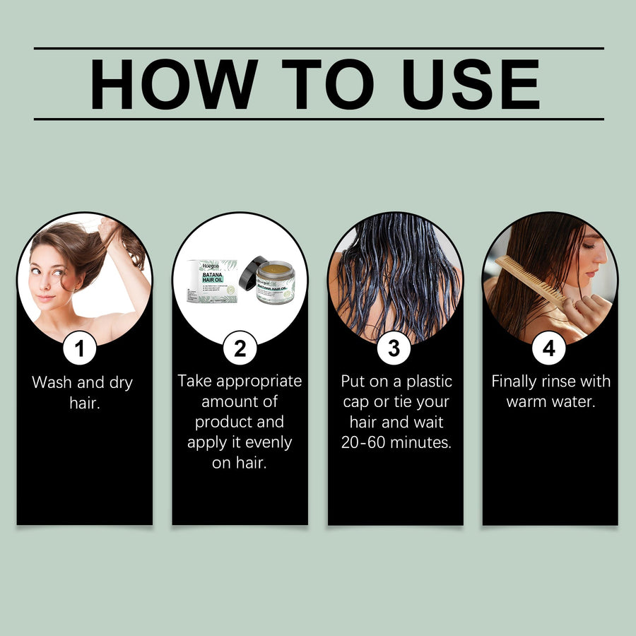 Batana Hair Oil for Dry Hair, Frizz, Moisture & Shine