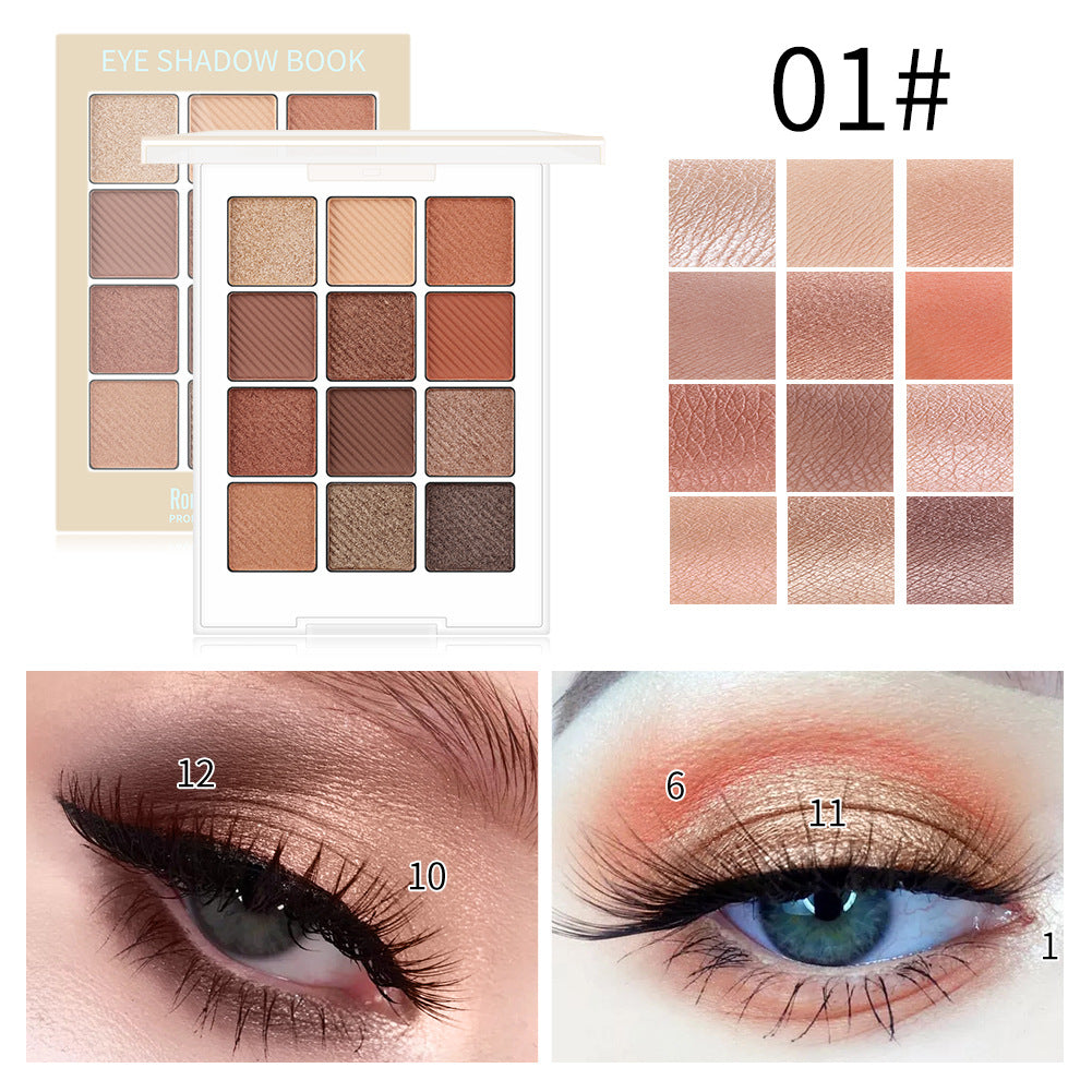 12-Color Eyeshadow Palette for Versatile Eye Looks