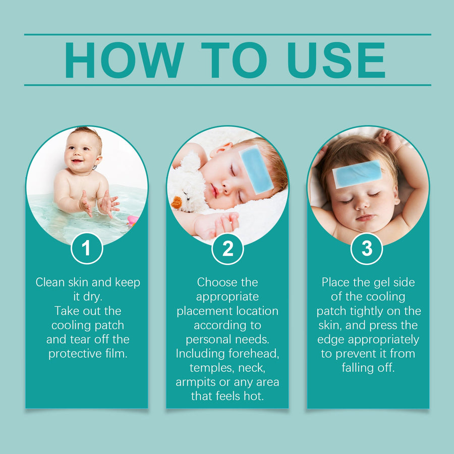 Forehead Cooling Patches — Icy Relief Lasts Up to 8 Hours