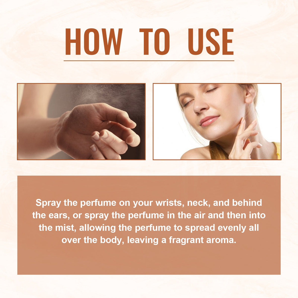 Amber Fragrance Mist for Long-Lasting Warm, Natural Scent