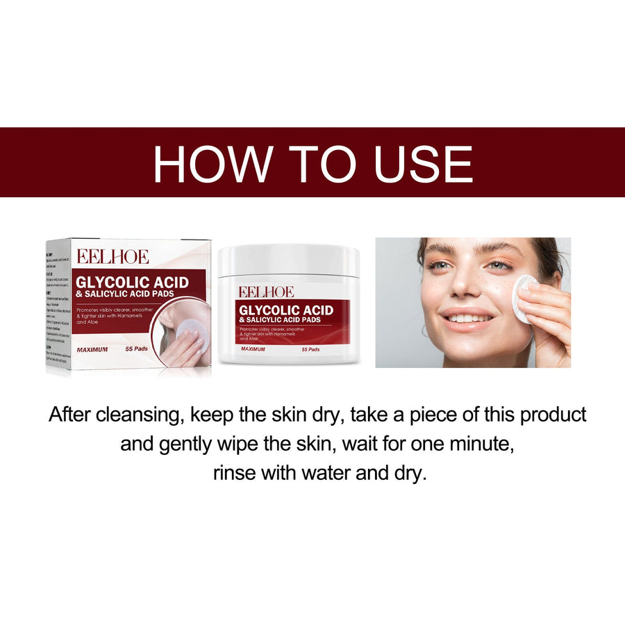 Glycolic Salicylic Pads for Clear, Smooth Skin