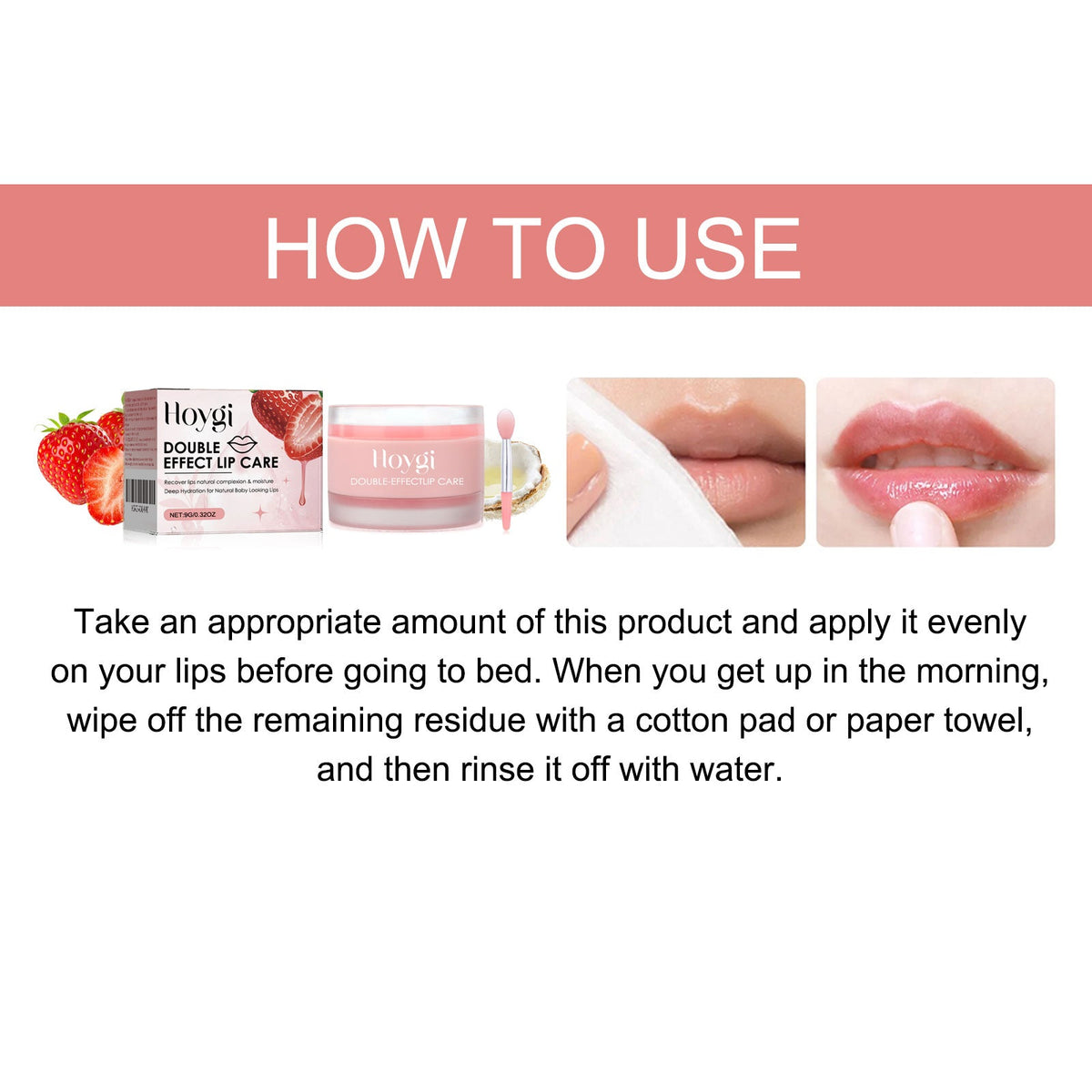Overnight Lip Mask for Dry Cracked Lips Repair