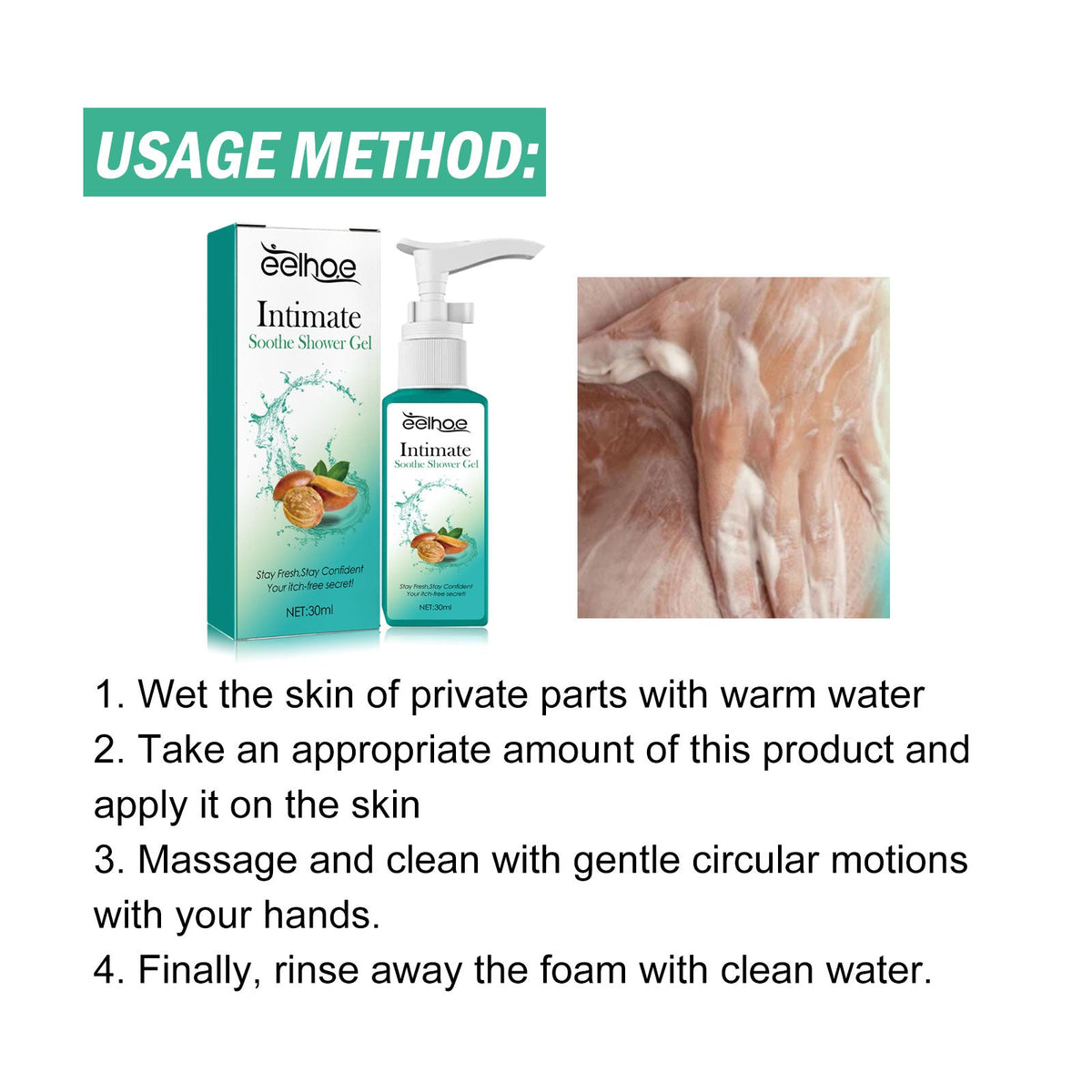 Soothing Intimate Wash for Itchy, Sensitive Skin Relief