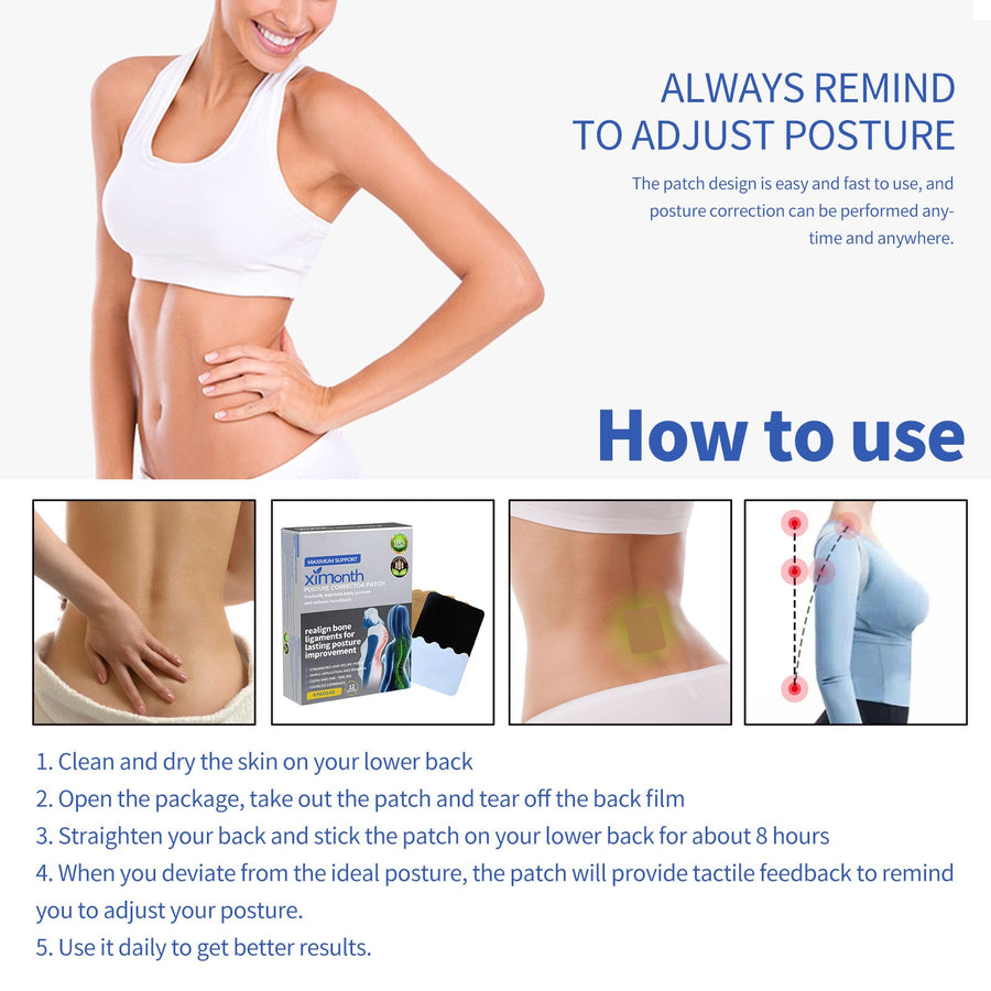 Posture Correction Patches — Realign Ligaments for Lasting