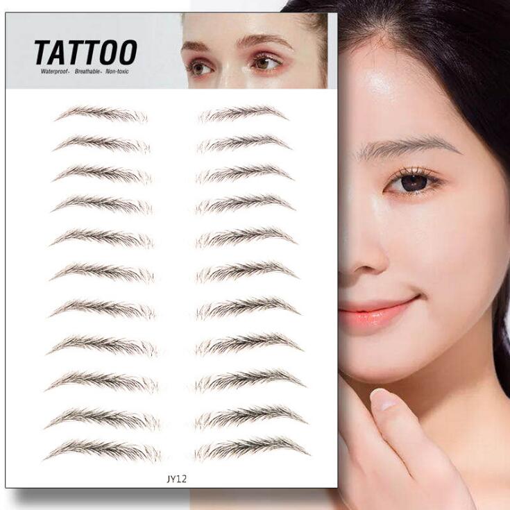 Waterproof Eyebrow Stickers for Fuller-Looking Brows