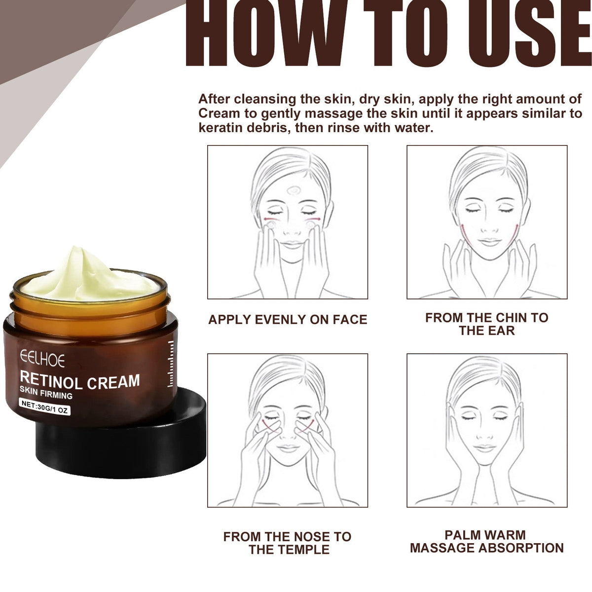 Retinol Cream for Fine Lines & Sagging Skin Firmness