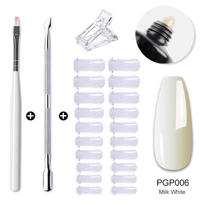 Gel Nail Extension Kit — Salon-Quality Cured Gel and Tips