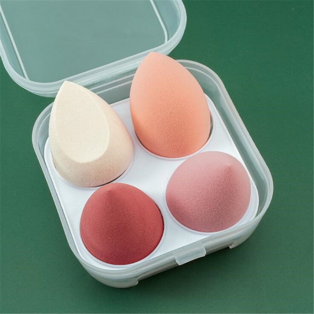 Makeup Sponge Set — Flawless Blending with 4 Velvety Puffs