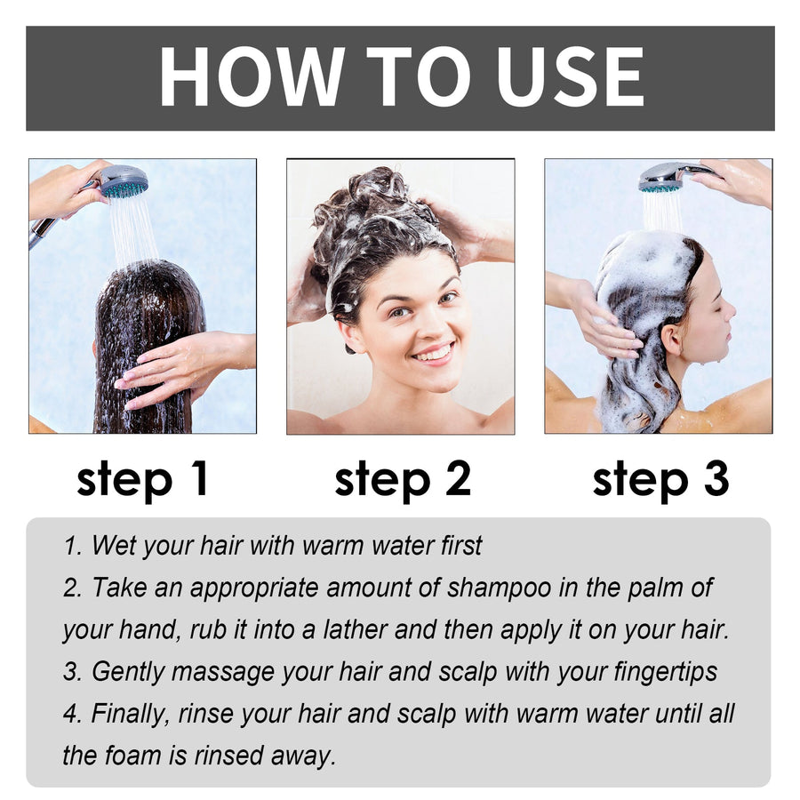 Hair Growth Shampoo for Oily, Itchy Scalp Relief