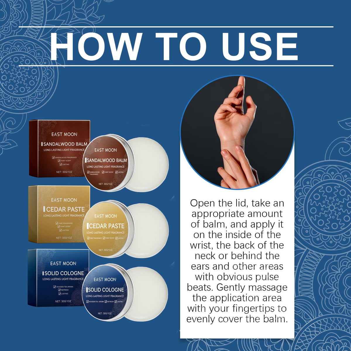 Solid Cologne Balm for Men - Long-Lasting Pocket Scent