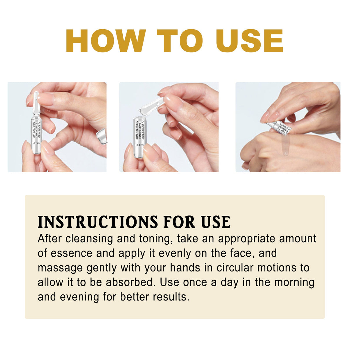 Collagen Ampoule Serum with Hyaluronic Acid Peptides